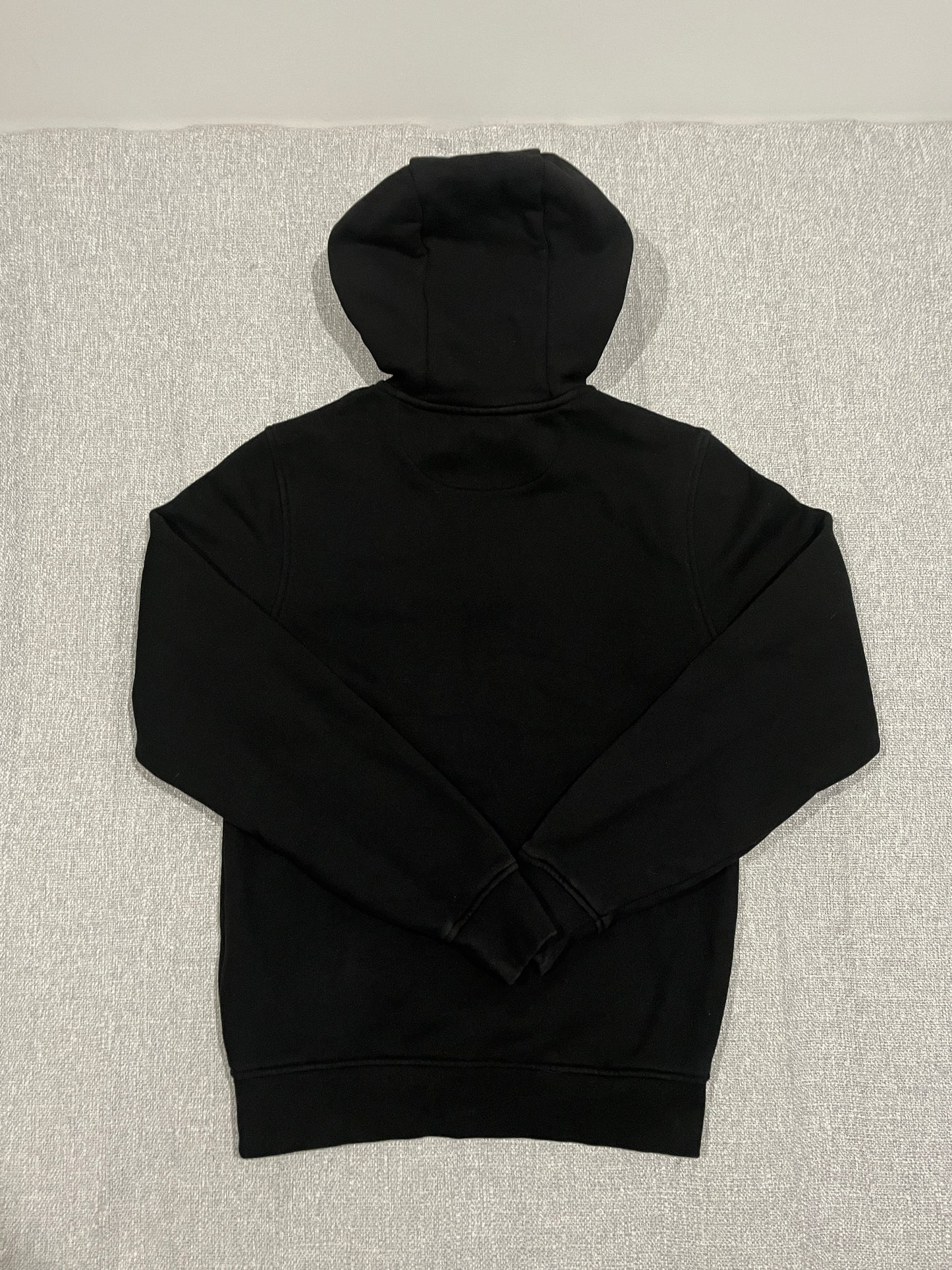 Lacoste Hoodie Womens XS Black Classic Fit Pullover Hooded Sweatshirt