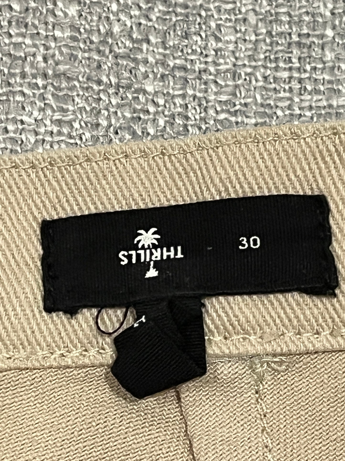 Thrills Men’s Tan Chino Shorts size 30