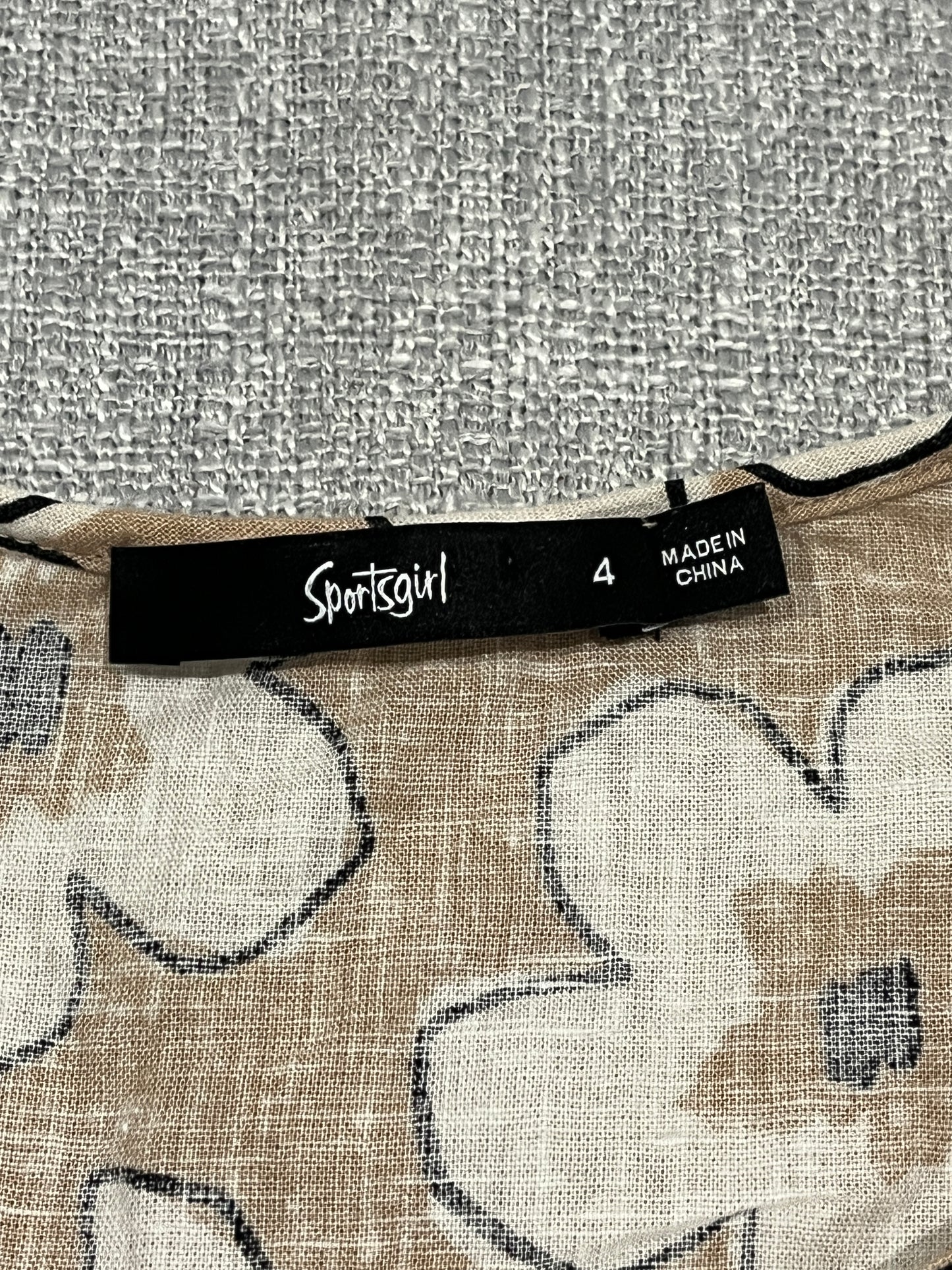Sportsgirl floral women’s linen dress size 4