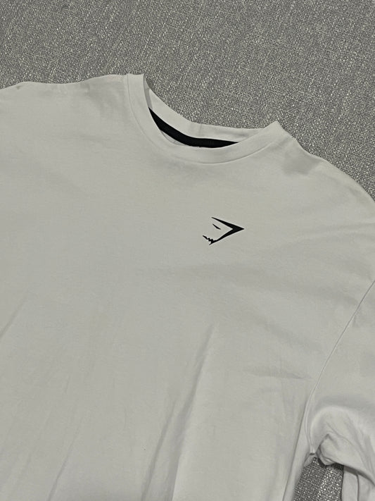 Gymshark Essential T-Shirt Mens Medium White Short Sleeve Gym Training