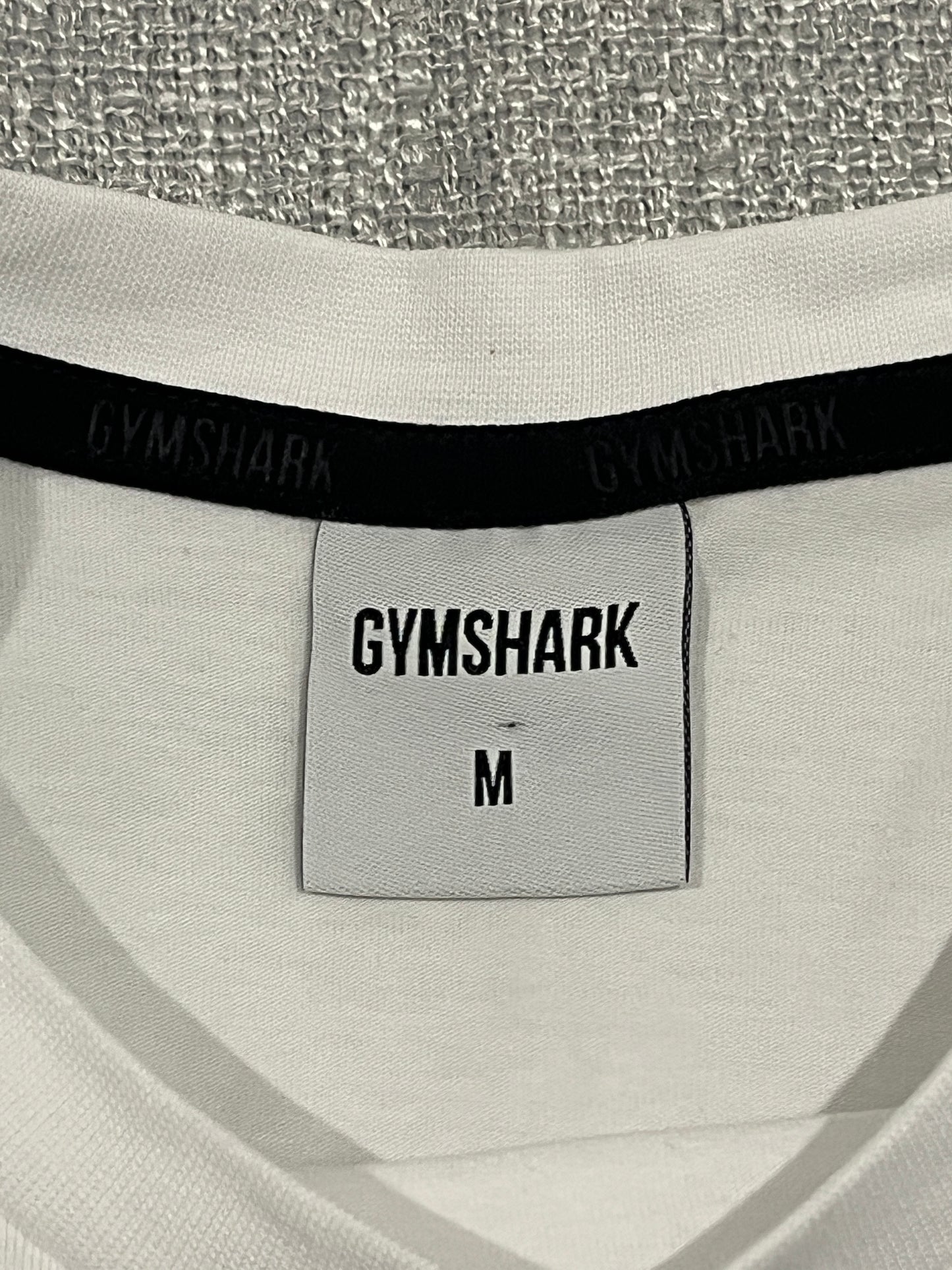 Gymshark Essential T-Shirt Mens Medium White Short Sleeve Gym Training