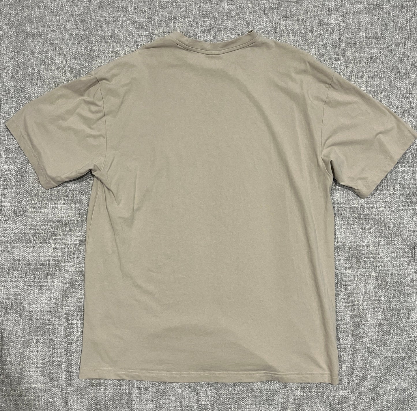 Gymshark Essential T-Shirt Mens Medium Beige Short Sleeve Gym Training