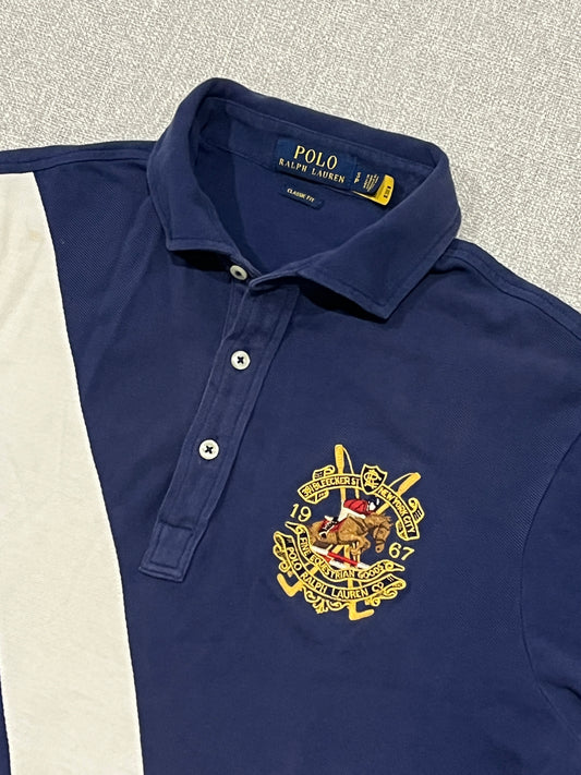 Polo Ralph Lauren Classic Fit Polo Shirt Navy Equestrian Crest Men’s Small