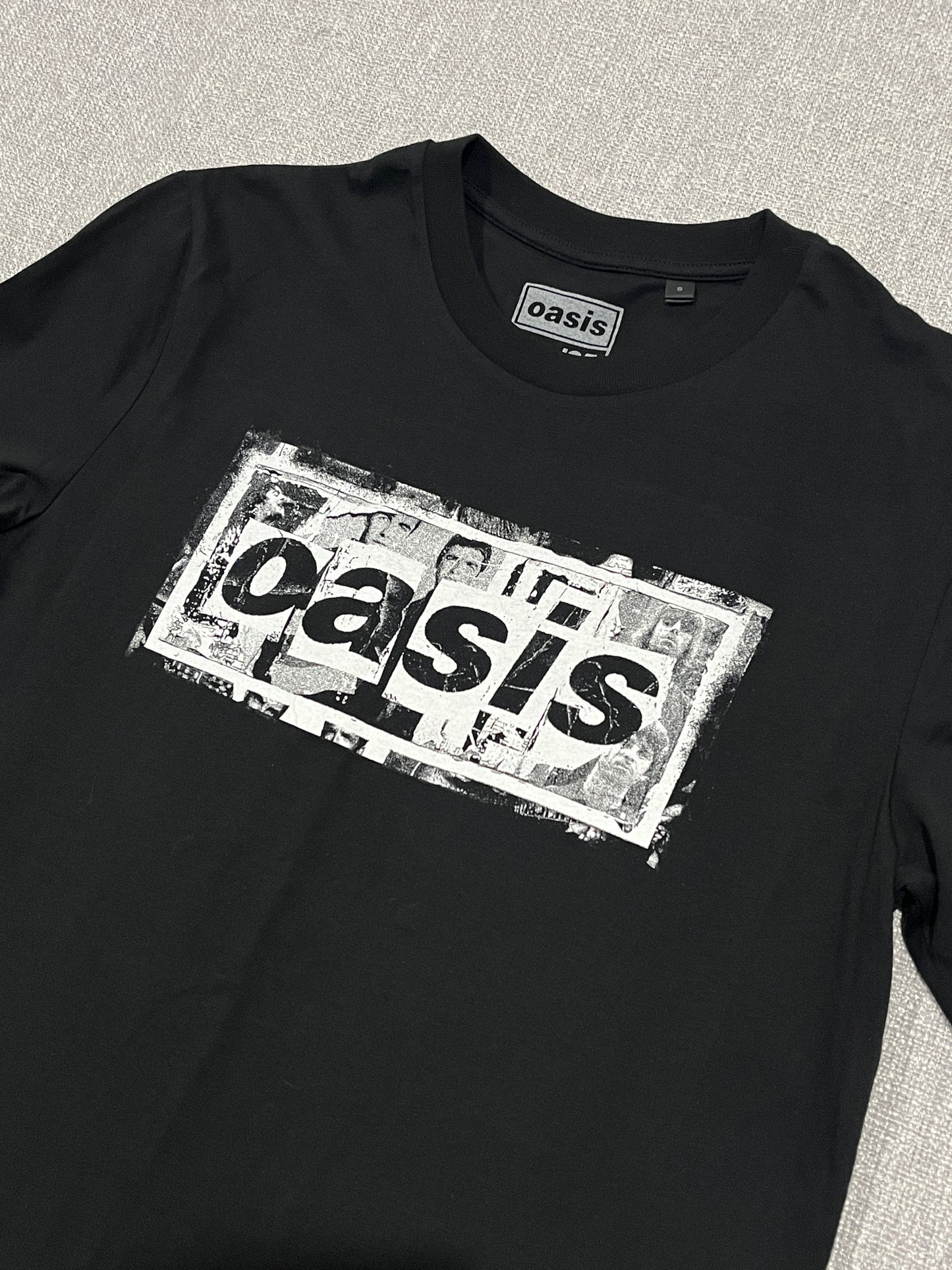 Oasis Live 25 World Tour T Shirt Black Graphic Band Tee Size Small
