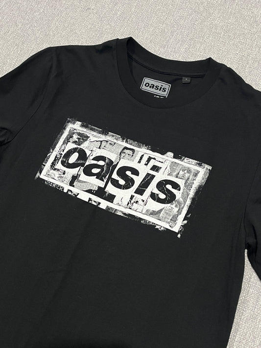 Oasis Live 25 World Tour T Shirt Black Graphic Band Tee Size Small