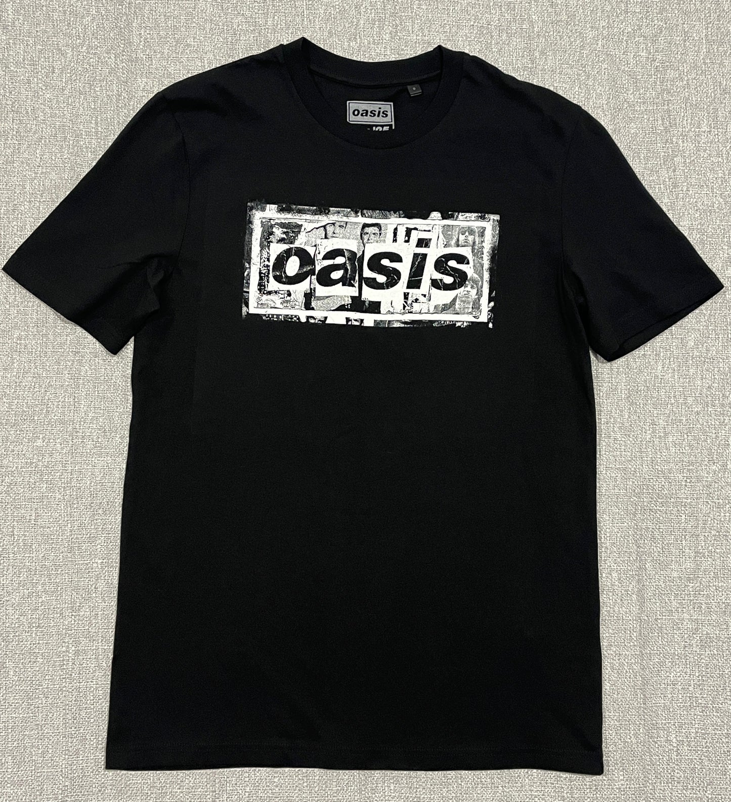 Oasis Live 25 World Tour T Shirt Black Graphic Band Tee Size Small