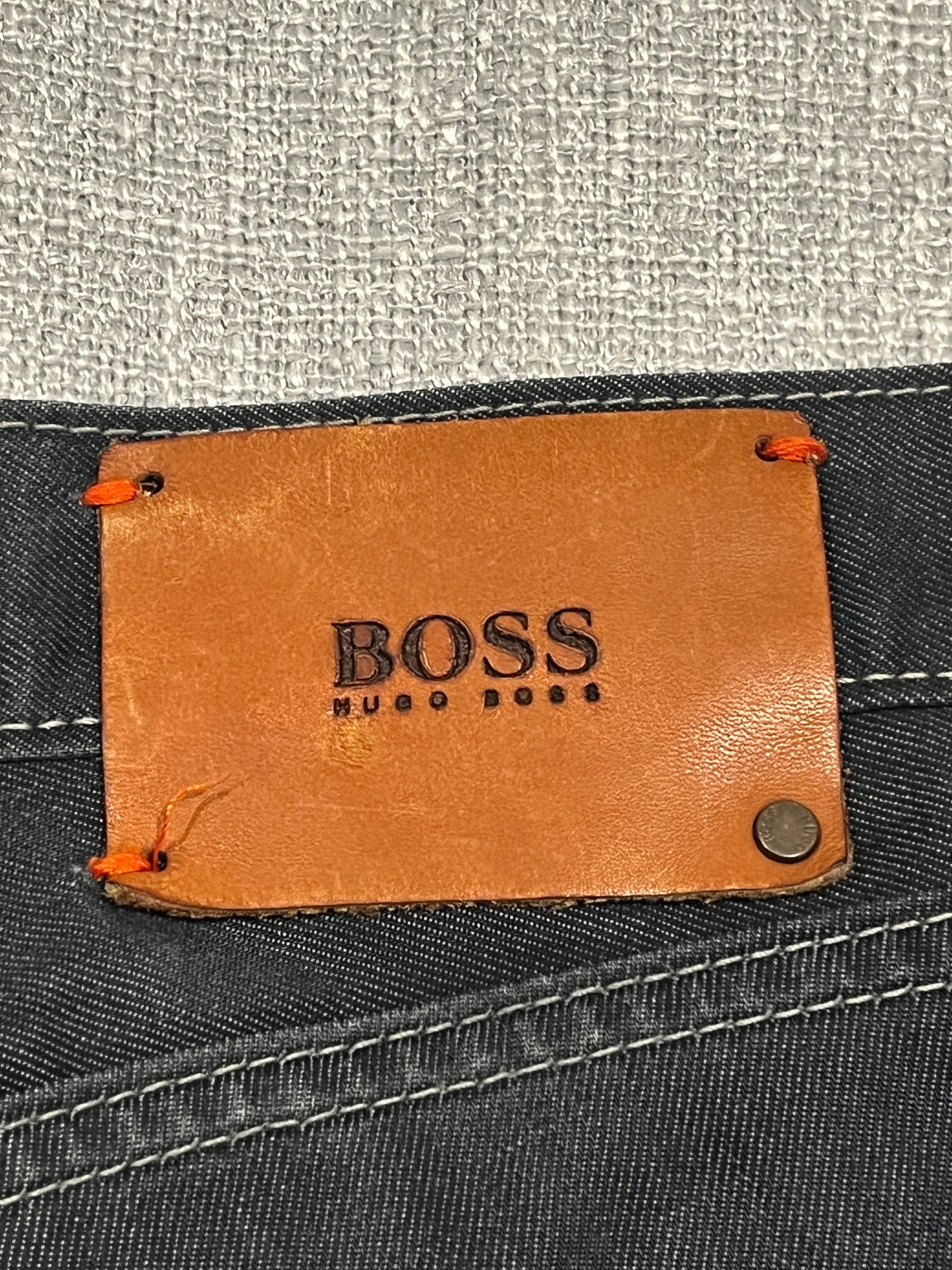 Hugo Boss Regular Fit Dark Wash Jeans W30 L34 Mens Designer Denim