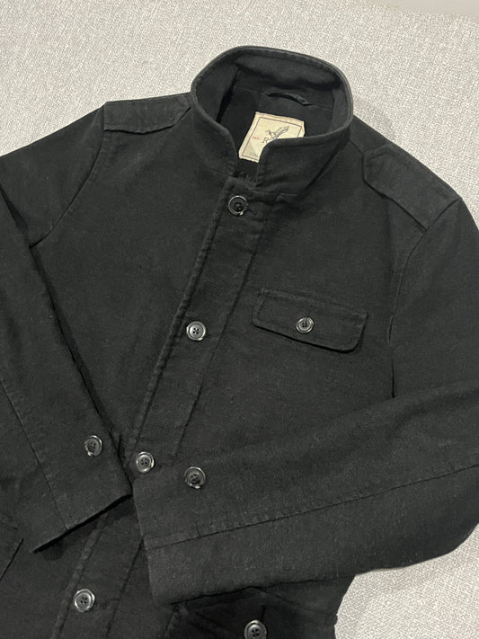 Rodd & Gunn Italian Fabric Military Field Jacket Mens Medium Black Wool Blend Coat