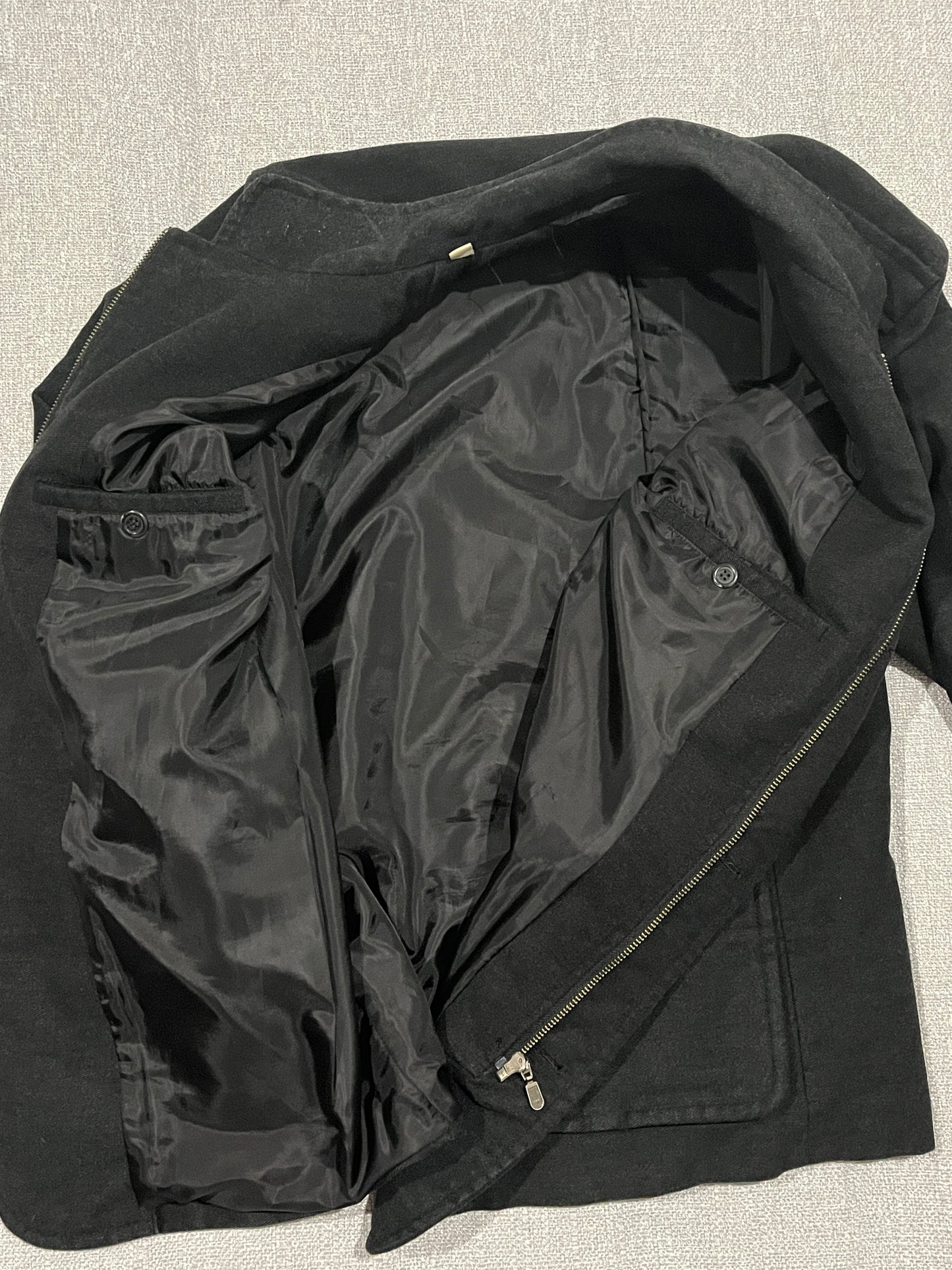 Rodd & Gunn Italian Fabric Military Field Jacket Mens Medium Black Wool Blend Coat