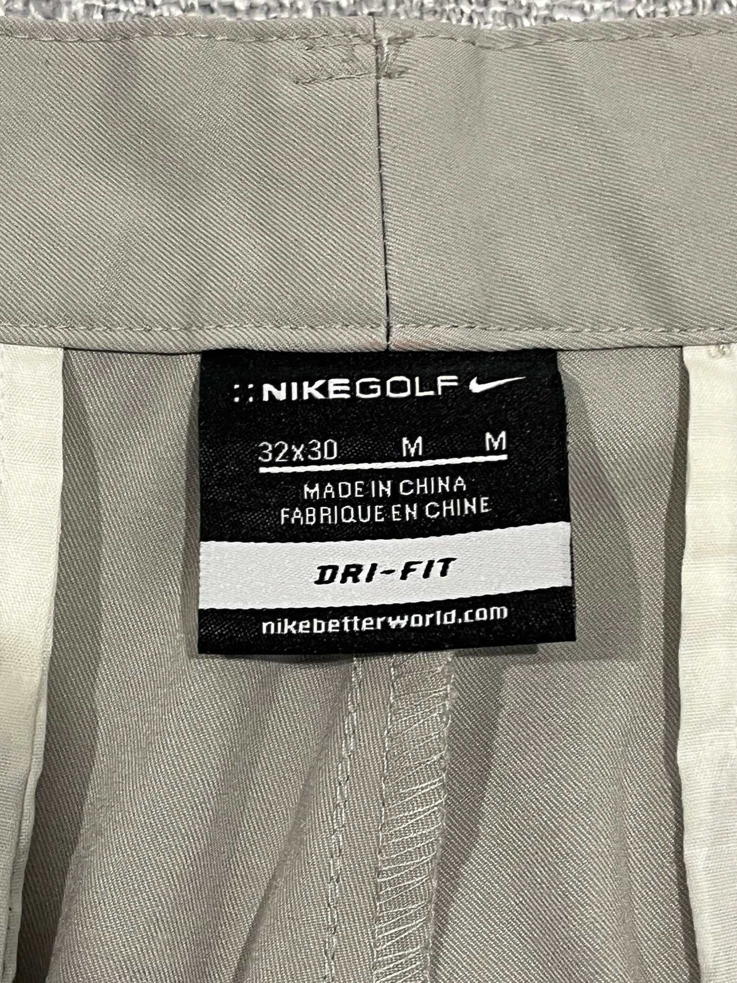 Nike Golf Dri-FIT Golf Pants Mens 32x30 Grey Performance Stretch Trousers