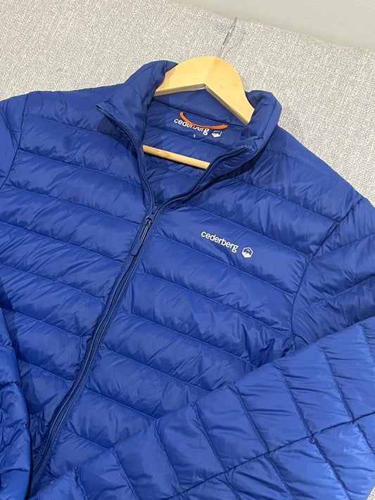 Cederberg 700 Men’s Goose Down Puffer Jacket Blue Size S