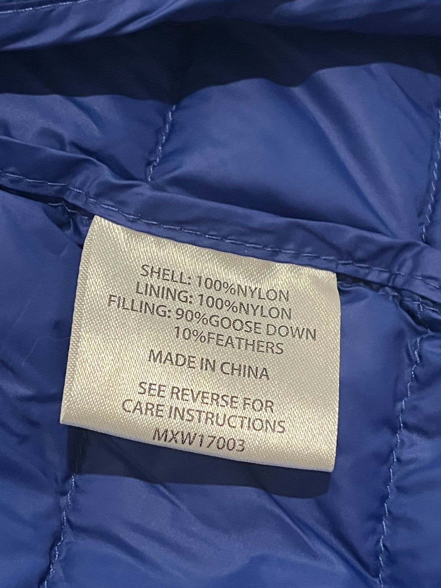Cederberg 700 Men’s Goose Down Puffer Jacket Blue Size S