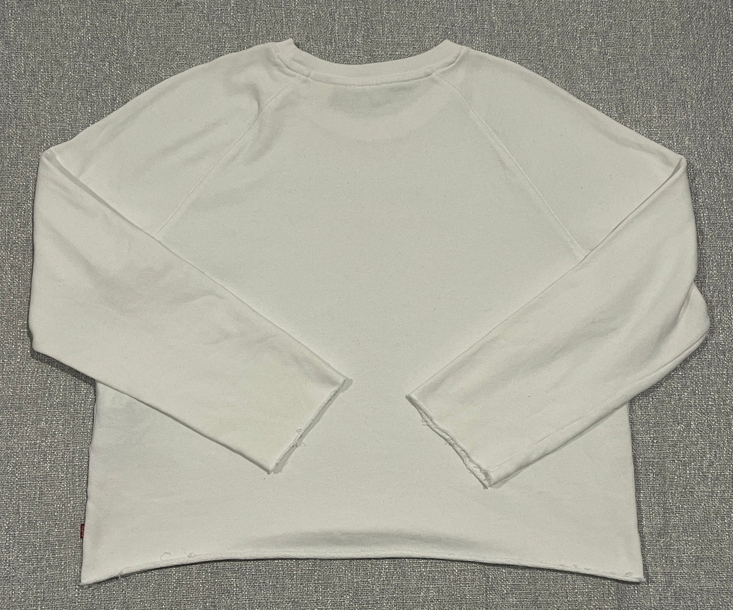 Levi’s Women’s Rainbow Logo Cropped Sweatshirt White Size 1X