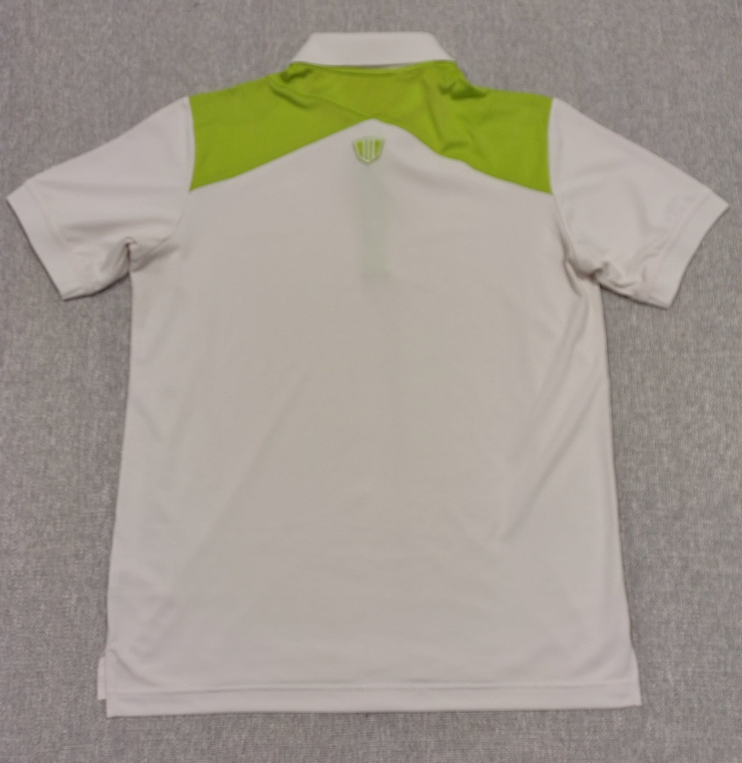 Adidas Golf Polo White Green Medium
