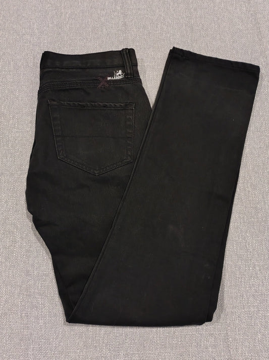Billabong Denim Jeans Mens W30 Black Straight Leg Skate Jeans